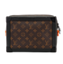 Solar Ray Soft Trunk, &pound;895, Handbags, Black/Brown, Canvas/Leather, Back view